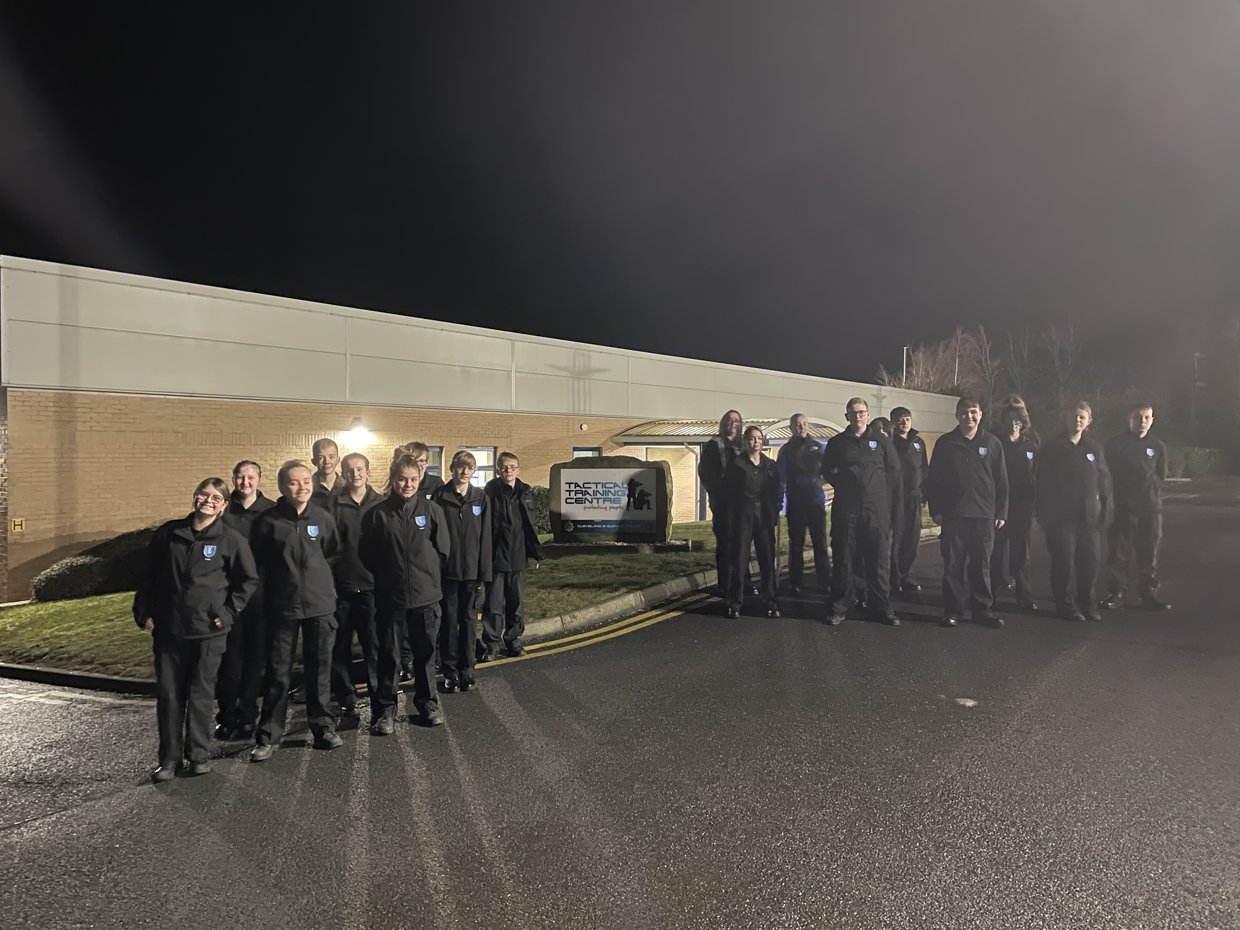 Police Cadets visit to TTC Urlay Nook 