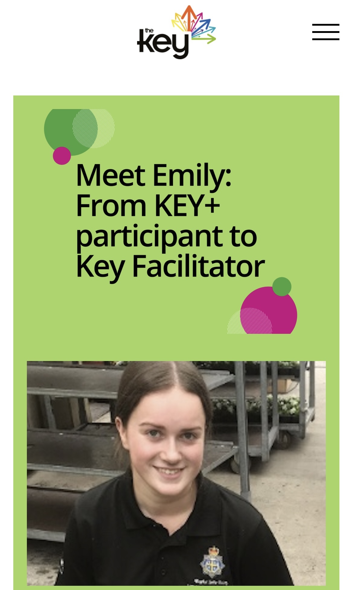 Our very own KEY+ Facilitator